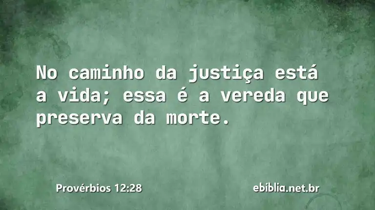 Provérbios 12:28