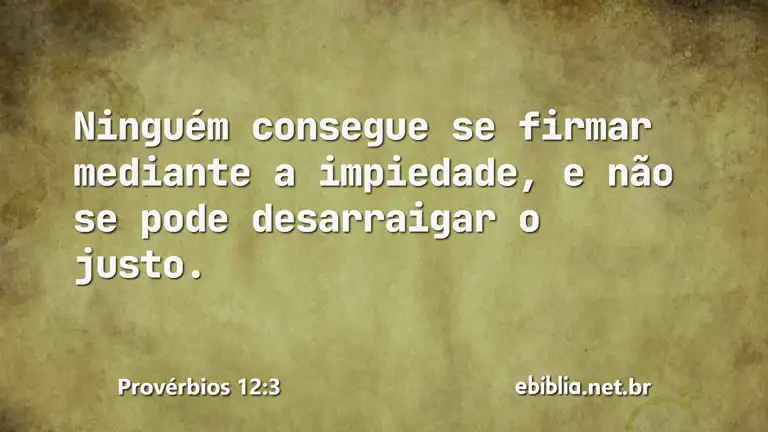 Provérbios 12:3