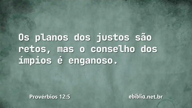 Provérbios 12:5