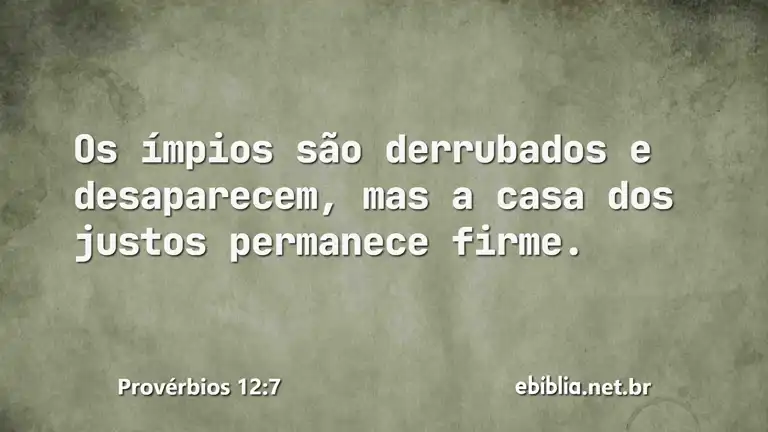 Provérbios 12:7