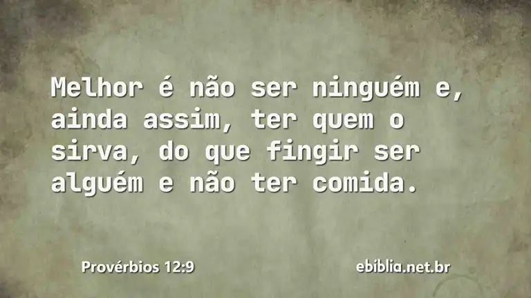 Provérbios 12:9