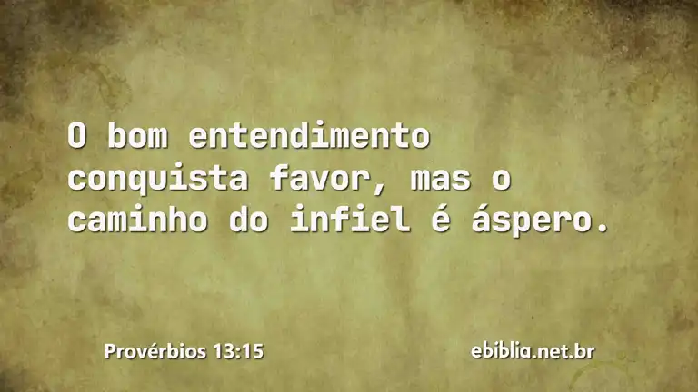 Provérbios 13:15