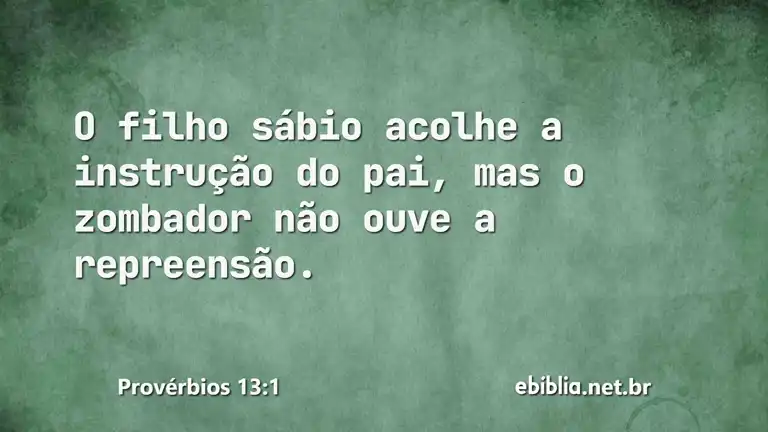 Provérbios 13:1