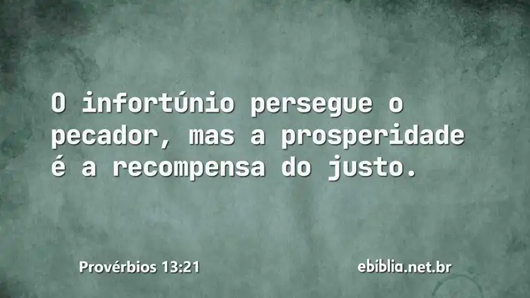 Provérbios 13:21