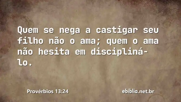 Provérbios 13:24