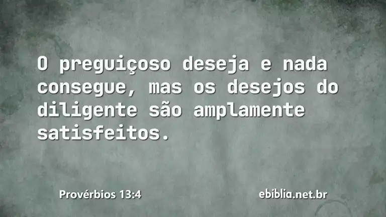 Provérbios 13:4