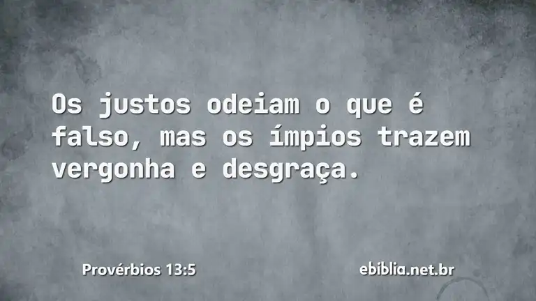 Provérbios 13:5