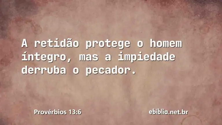 Provérbios 13:6