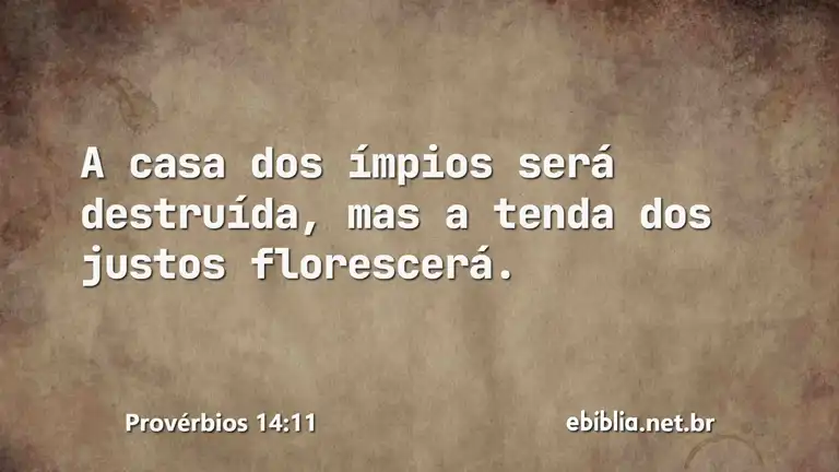 Provérbios 14:11