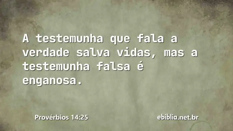 Provérbios 14:25