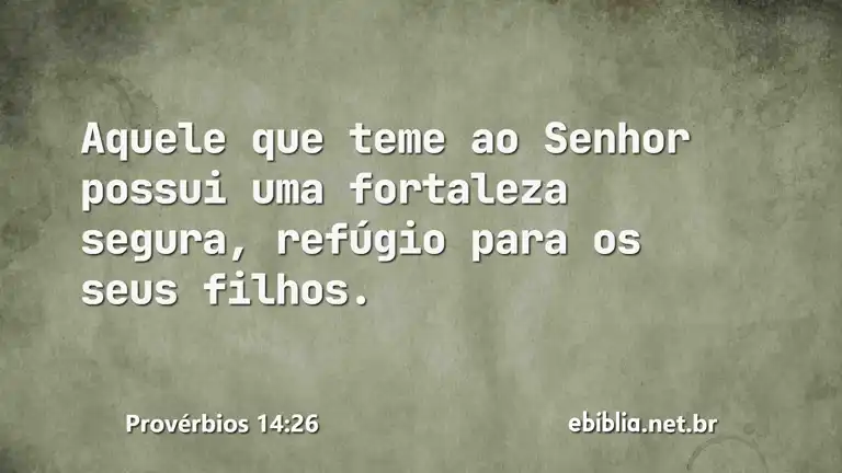 Provérbios 14:26