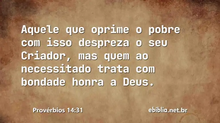 Provérbios 14:31