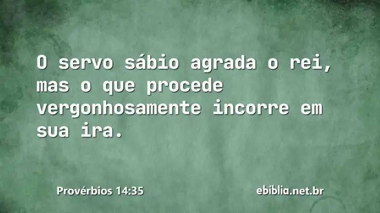 Provérbios 14:35