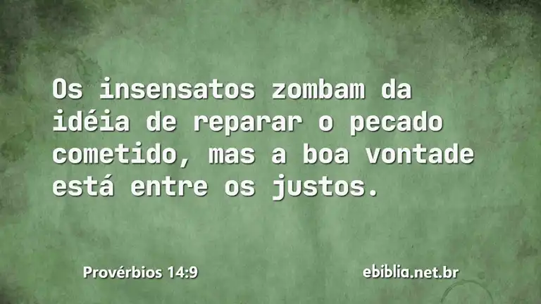 Provérbios 14:9