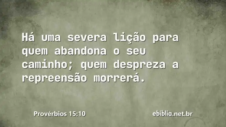 Provérbios 15:10