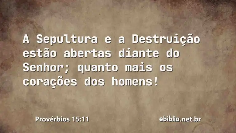 Provérbios 15:11