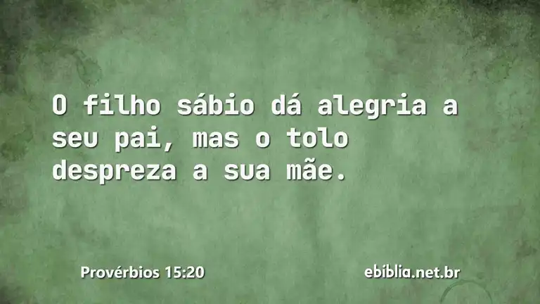 Provérbios 15:20