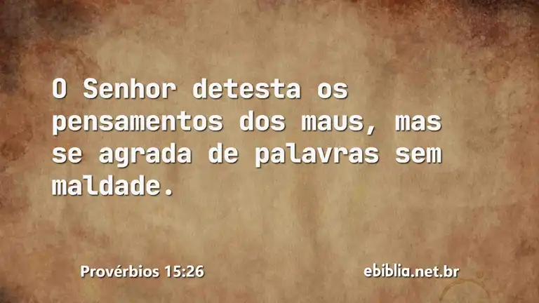 Provérbios 15:26