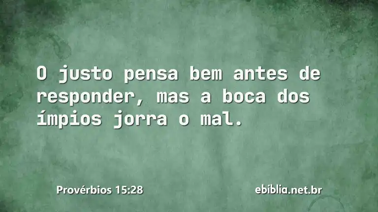 Provérbios 15:28