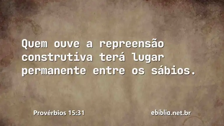 Provérbios 15:31