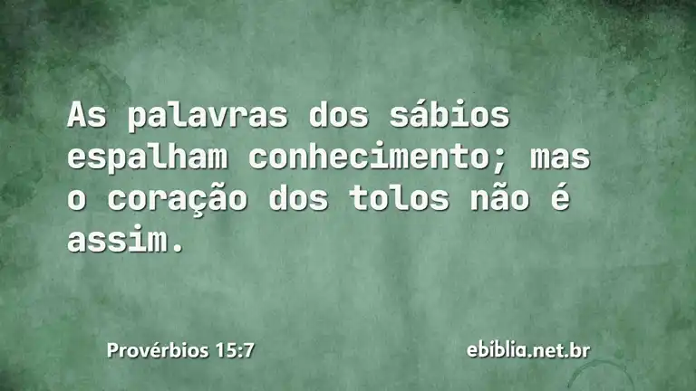 Provérbios 15:7