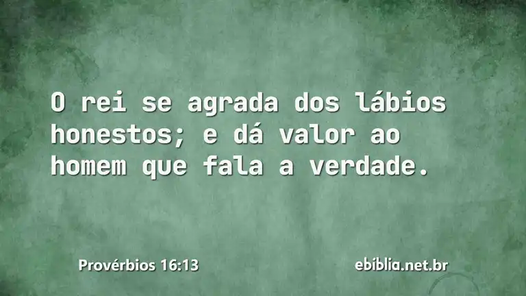 Provérbios 16:13