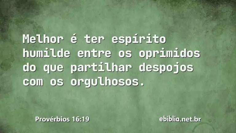 Provérbios 16:19