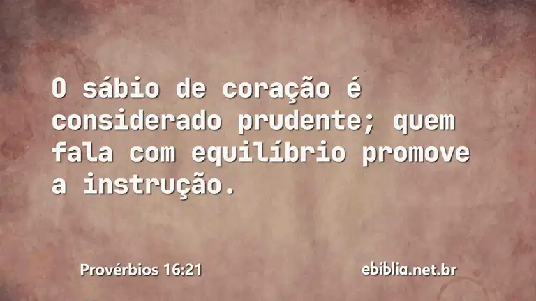 Provérbios 16:21