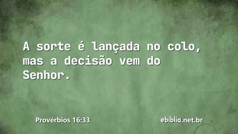 Provérbios 16:33