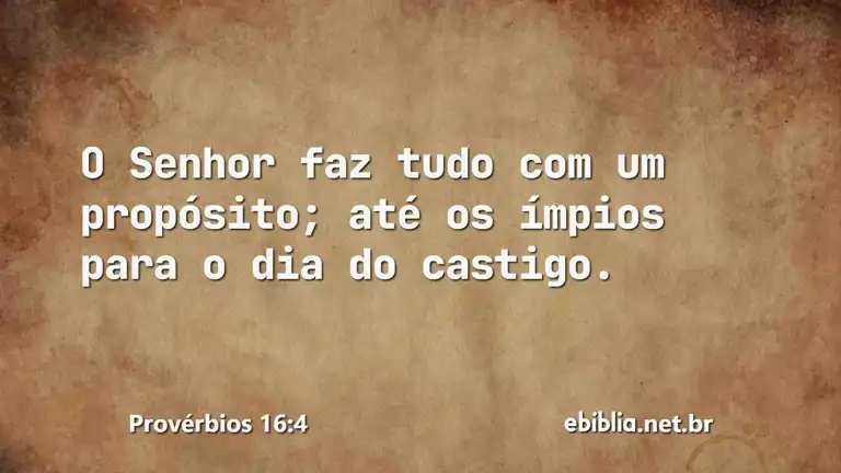 Provérbios 16:4