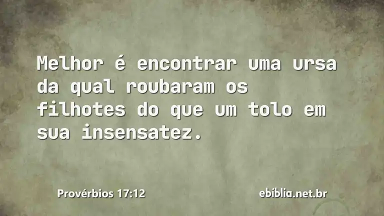 Provérbios 17:12