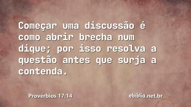 Provérbios 17:14