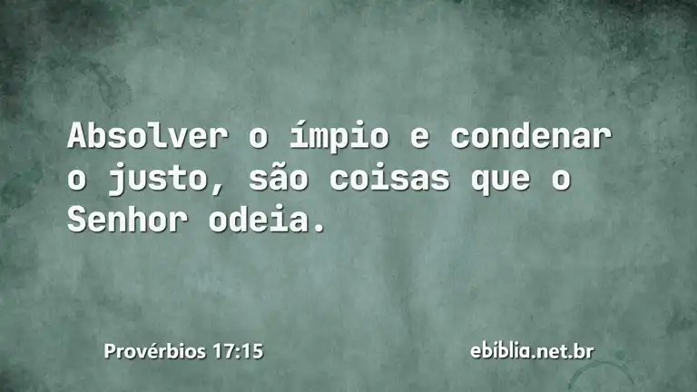 Provérbios 17:15