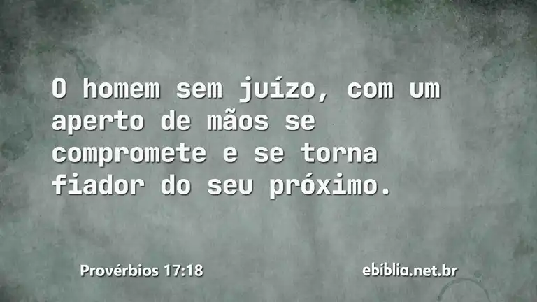 Provérbios 17:18