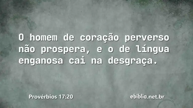 Provérbios 17:20