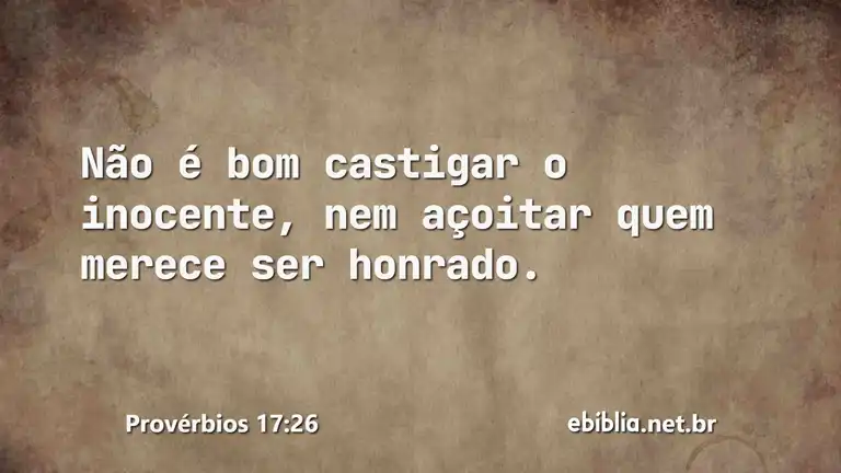 Provérbios 17:26