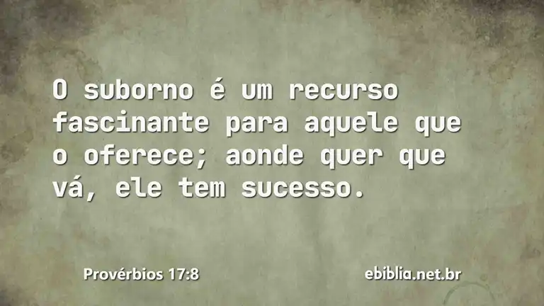 Provérbios 17:8