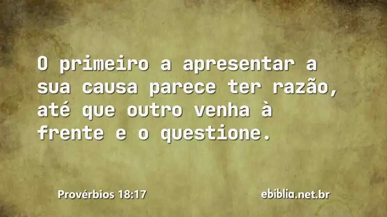 Provérbios 18:17