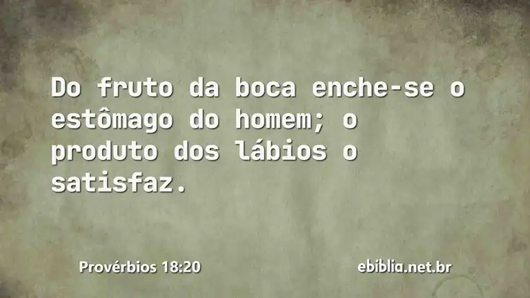 Provérbios 18:20