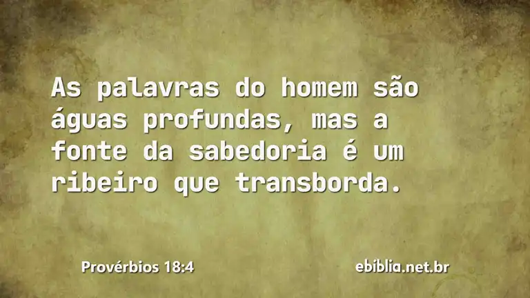 Provérbios 18:4