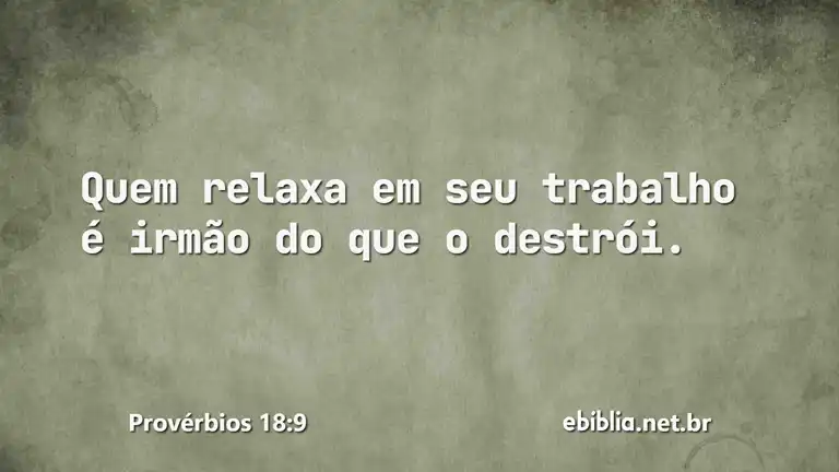 Provérbios 18:9