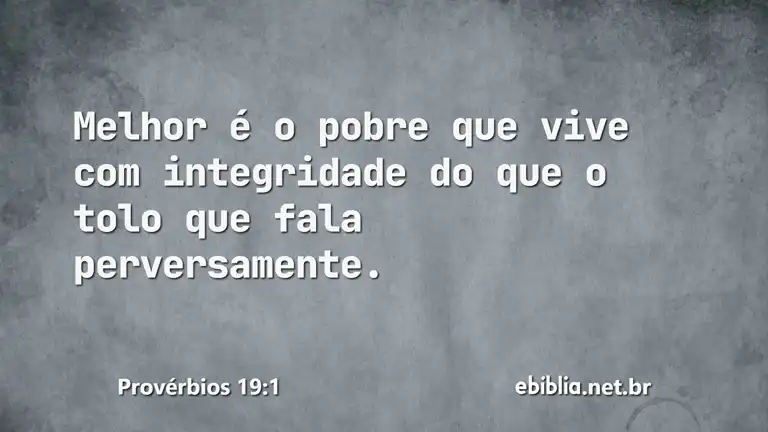 Provérbios 19:1