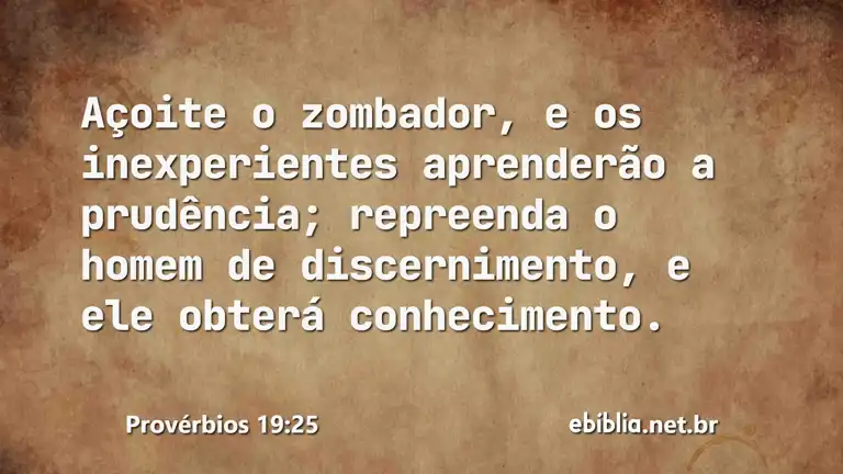 Provérbios 19:25