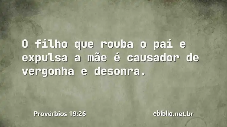 Provérbios 19:26