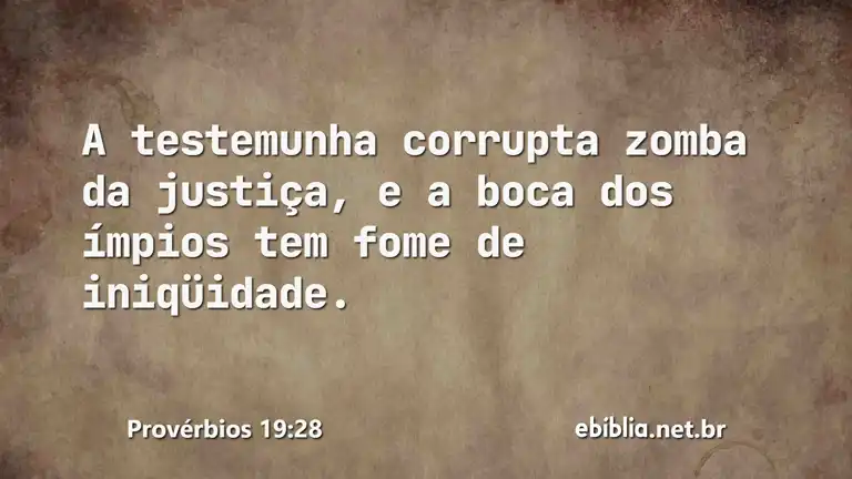 Provérbios 19:28