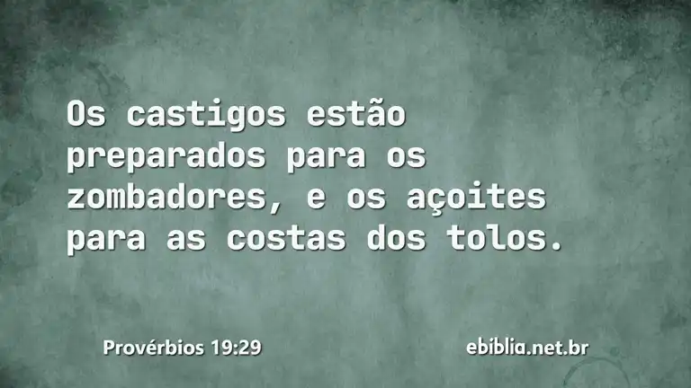 Provérbios 19:29