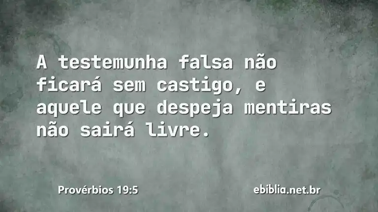 Provérbios 19:5