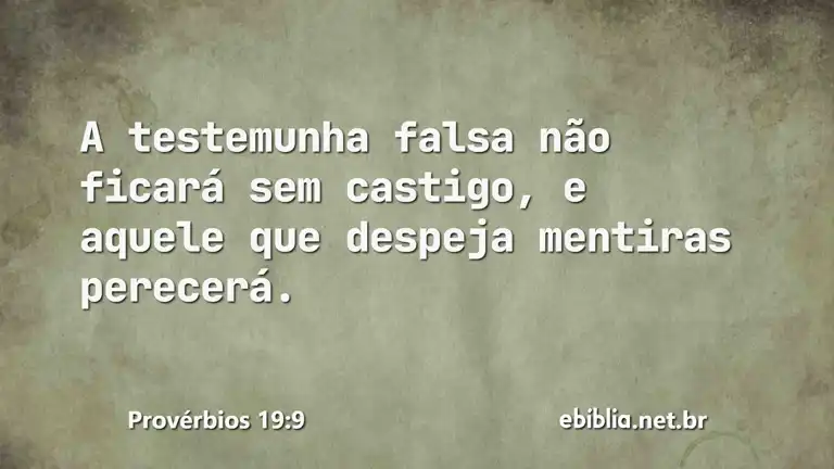 Provérbios 19:9