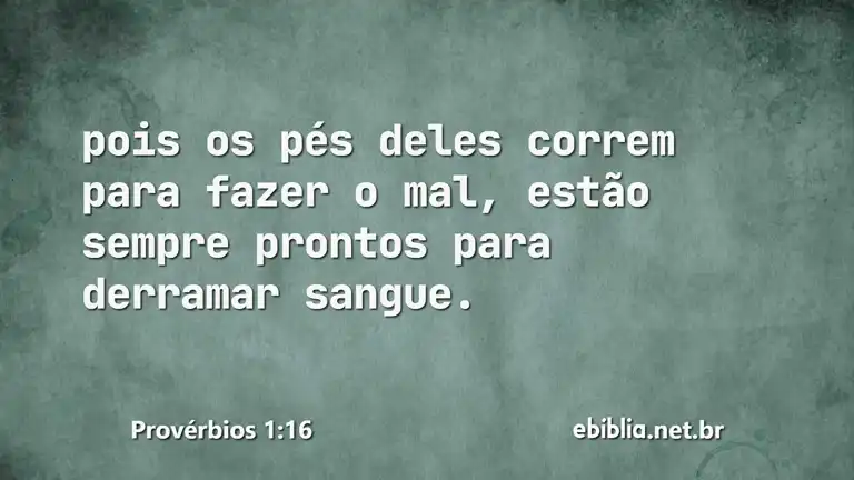 Provérbios 1:16