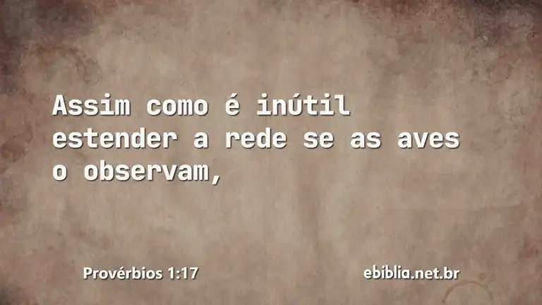 Provérbios 1:17